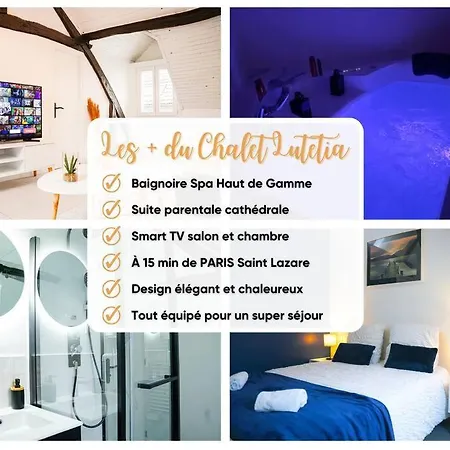 Chalet Lutetia, Spa & Confort Cormeilles-en-Parisis Buitenkant foto
